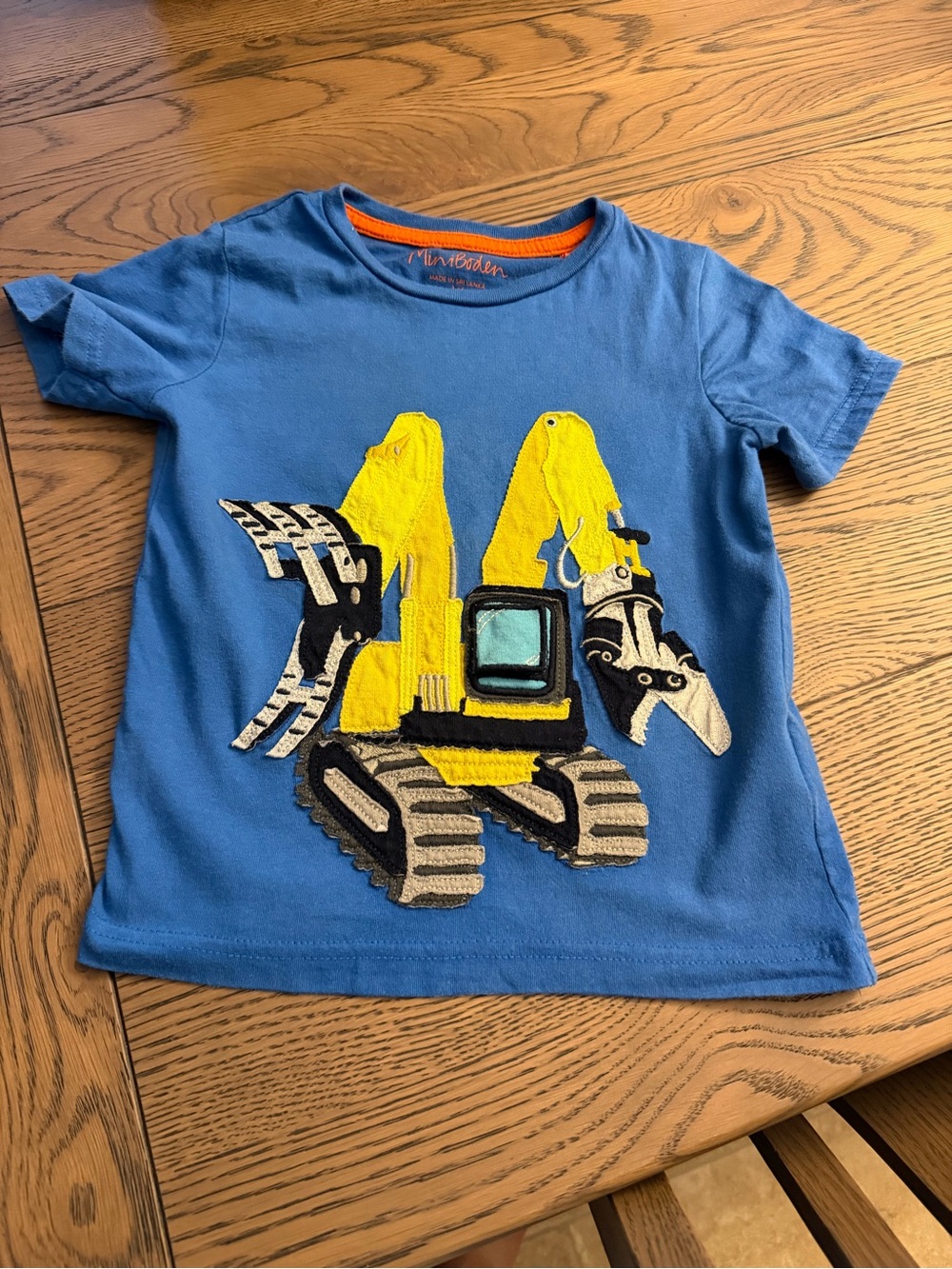 Mini Boden Blue and Orange Kids T‑Shirt